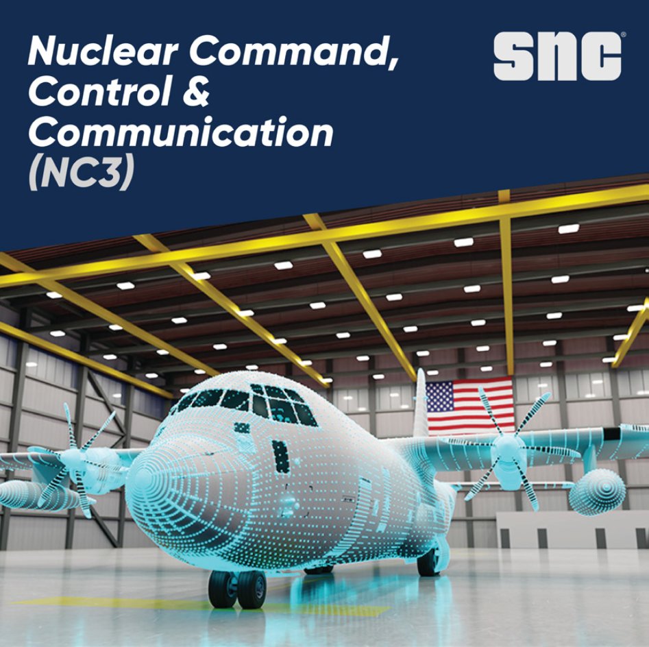 SNC specializes in timely, secure, survivable & enduring open technology critical to nuclear command, control & communication (NC3) architecture. Known for our innovation & mission execution speed, our work with large aircraft ranges from MV-22 to C-130 & beyond. #SAS2024