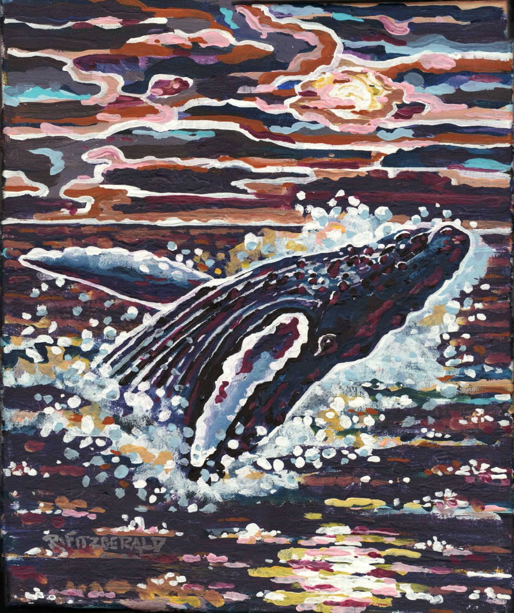 Today's Newfoundland & Labrador art share: 'Moon Surface' (2023) 16X12 acrylic on canvas by Reilly Fitzgerald. Thought I'd share some 'moon paintings' in honour of Clarenville's total #eclipse view we won't be able to see. painting available #Reillysart #eclipse2024 #Newfoundland