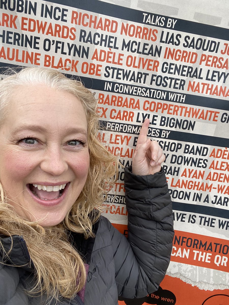 Grinning like a fool after spotting a massive poster for the Literature and Music Festival, on 18-21 April. That’s my name!!!!! I’m playing it very cool that I’ll be in conversation with @JoCallaghanKat @mredwards and @rachelmcwrites Tickets: the-heath-bookshop.eventcube.io/events/56765/c…