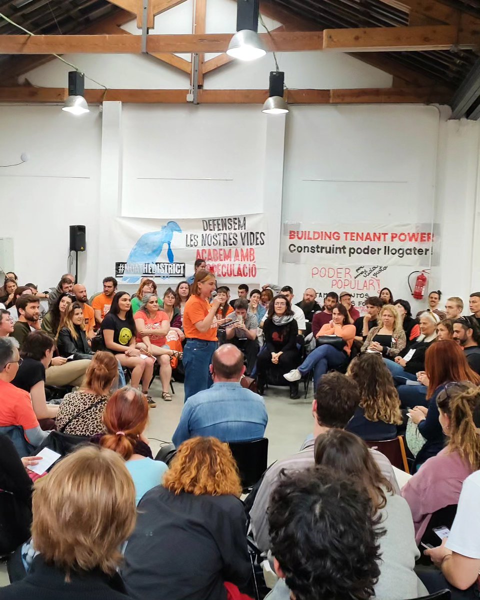 Final day of this historic encounter of tenants' unions in Barcelona. Vibrant speeches by lots of grassroots leaders. The best, in my opinion, was the sharing of how rent strikes were and could be organised. As known, this is one of the key weapons of the working class.