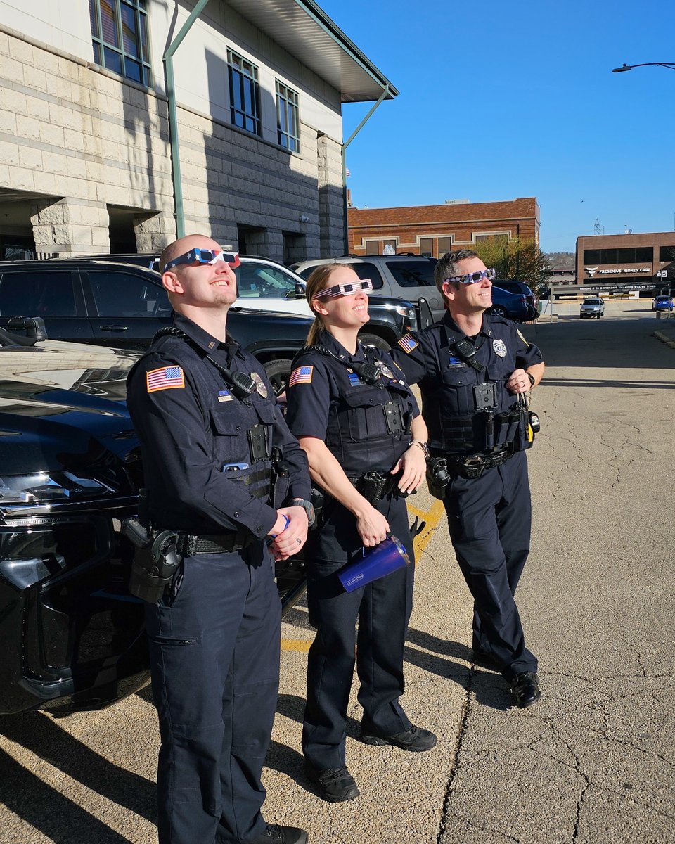 Who else has their solar glasses ready for the #SolarEclipse today?!?

Don't stare directly into the sun without protection...ever...apparently that's bad for you. #AndNowWereBlind #ProtectYourEyes