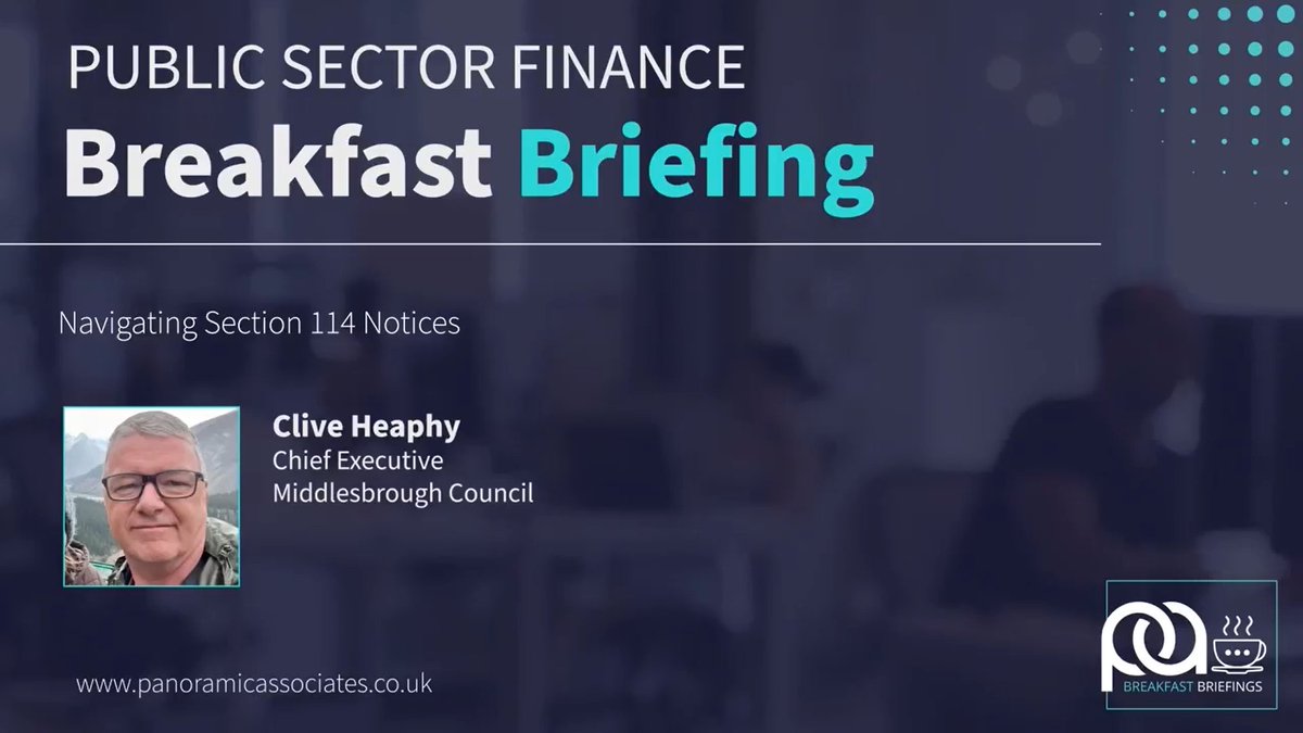 Last month, we hosted a Breakfast Briefing on the topic 'Navigating Section 114' - many thanks again to Clive Heaphy, FCPFA for hosting a fascinating and excellently received session. The following topics were discussed: 👉 Understand what triggers a section 114 notice and its