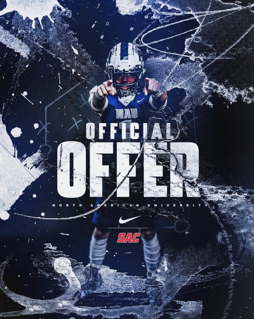 After a good talk with @CoachjakeNAU I have received my 5th offer to play football at North America University