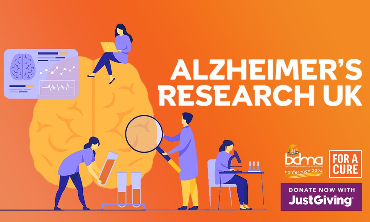 *The BDMA Conference 2024 Nominated Charity!* We are pleased to announce that #AlzheimerResearchUK has been selected as the BDMA's nominated charity for #BDMAConf2024 See our JustGiving page here: lnkd.in/e5NYp_ha #bdma #damagemanagement #restoration #charity
