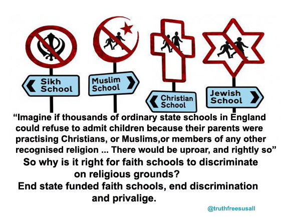 Just days after official report shows that religious admissions codes in England damage the education of children Rishi Sunak & G Keegan are reviving a failed Theresa May policy to increase religious segregation in schools. help stop this! Join @Humanists_UK