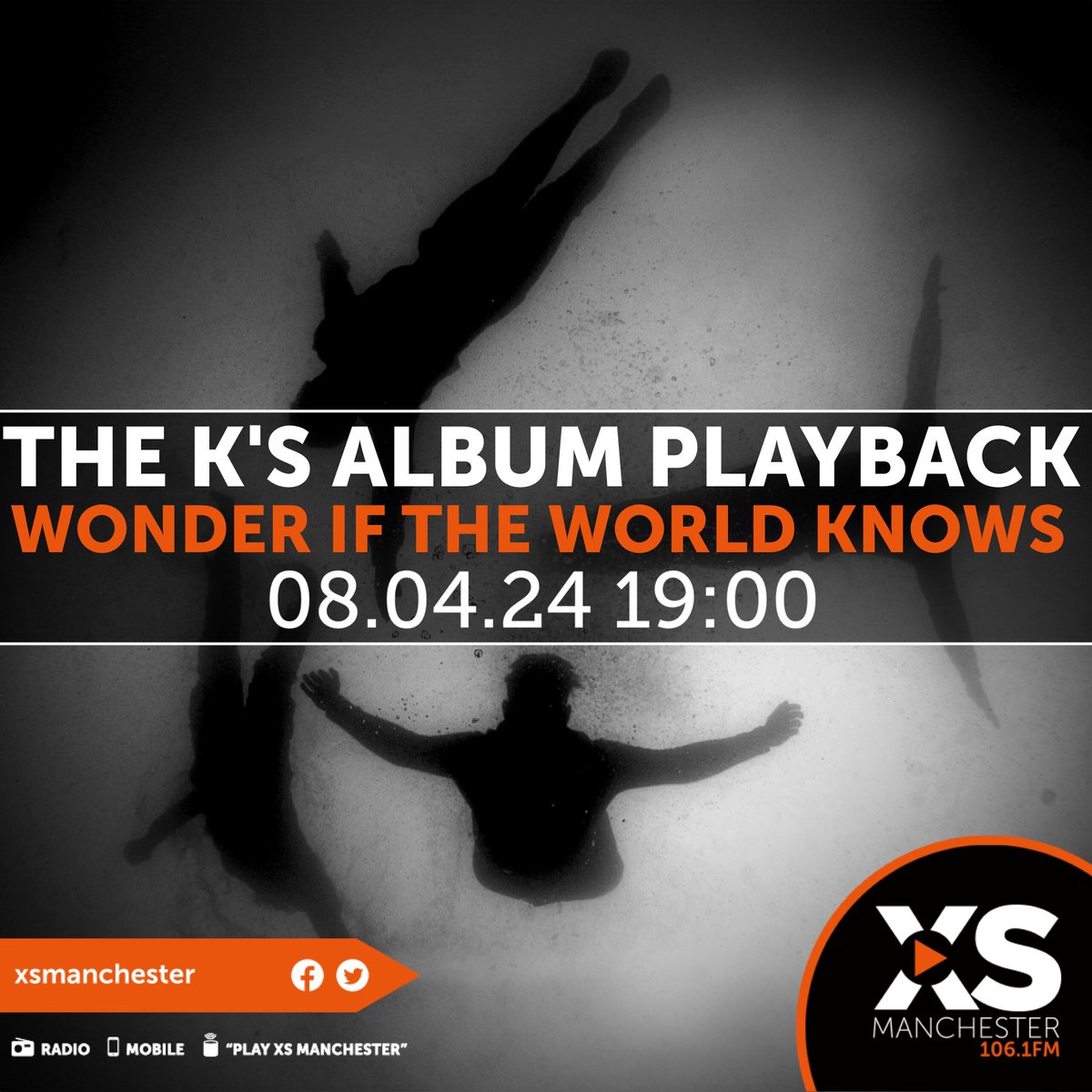 Mr_Jimbob's tweet image. Not listened to @TheKsUK new album yet? ARE YOU MAD?!?

Its a brilliant LP and you can hear the whole thing IN FULL tonight on the @XSManchester evening show as @JamieTheKs joins me to talk through it track by track.

Radio on from 7pm!

📻 106.1 FM💻 xsmanchester.co.uk