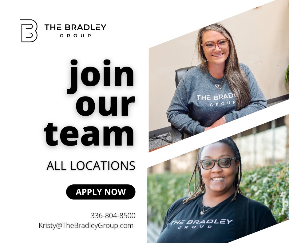 JobsAtBradley's tweet photo. Join The Bradley Group! We are in growth mode and hiring Area Managers and Recruiters for all our locations! If you're interested in learning more, contact Kristy Cardwell today. https://t.co/zxG1N5Whpi