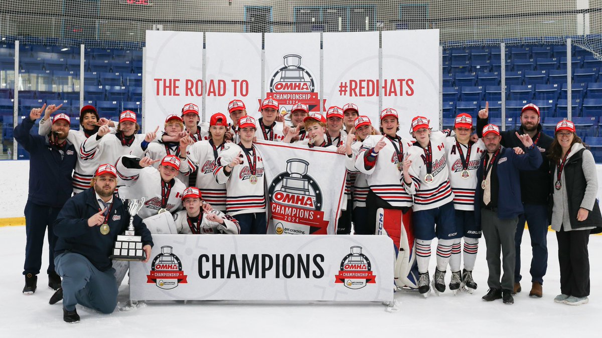 U15 AA Champions: Oshawa Generals #RedHats | #OMHA Championships presented by @GetCracking