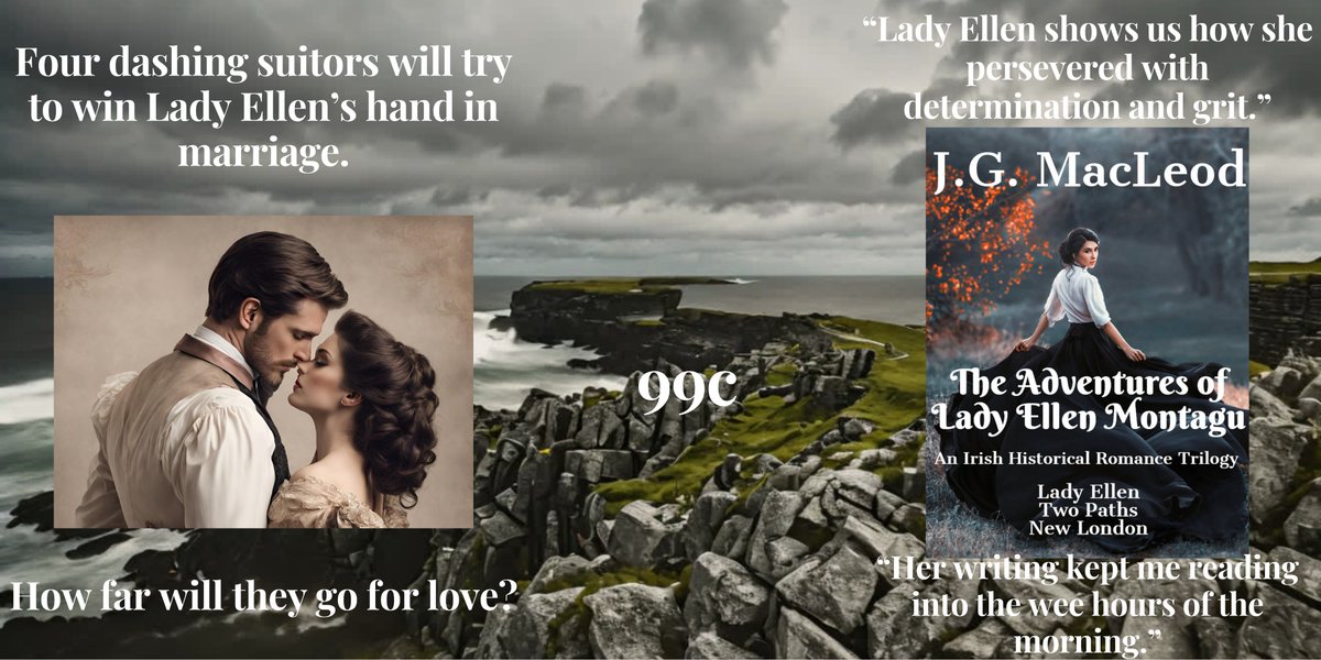 J.G. MacLeod (@jgmacleodauthor) on Twitter photo 99c #sale!
mybook.to/LadyEllenBoxset
This collection is a sweeping, coming-of-age, romantic adventure that spans two continents.
Family secrets, exile, courtship, betrayal, love, and motherhood. Lose yourself in The Adventures of Lady Ellen Montagu today.
#HistoricalFiction 99c #sale!
mybook.to/LadyEllenBoxset
This collection is a sweeping, coming-of-age, romantic adventure that spans two continents.
Family secrets, exile, courtship, betrayal, love, and motherhood. Lose yourself in The Adventures of Lady Ellen Montagu today.
#HistoricalFiction