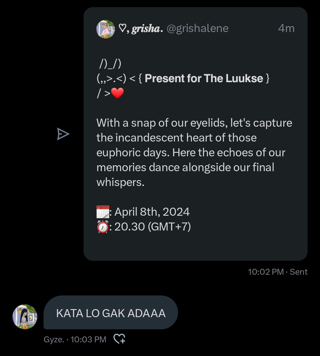 zachilei's tweet photo. Masih ngetawain ini. Ya kali, udah kepedean gitu tapi enggak dibuatin farewell? 😭😂 https://t.co/UiivM19AwY