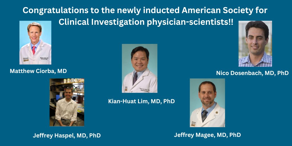 Congratulations to the newly inducted ASCI #WUPhysicianScientists!! @WUDeptMedicine @WUGastro @MIRimaging @WUSTLPeds @WUSTLPCCM