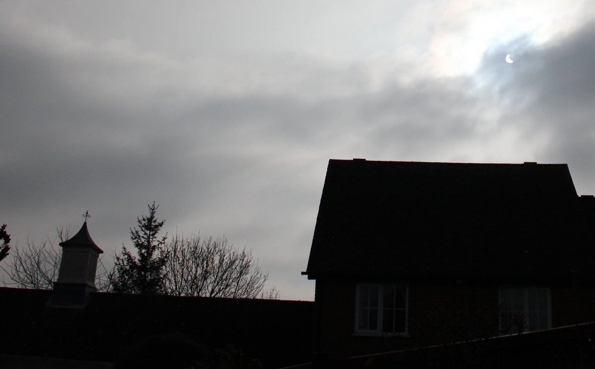 Eclipse day and let's hope for clear skies along the path of totality! This was my view of the UK partial eclipse on 20 March 2015. #Eclipse2024 #EclipseSolar2024