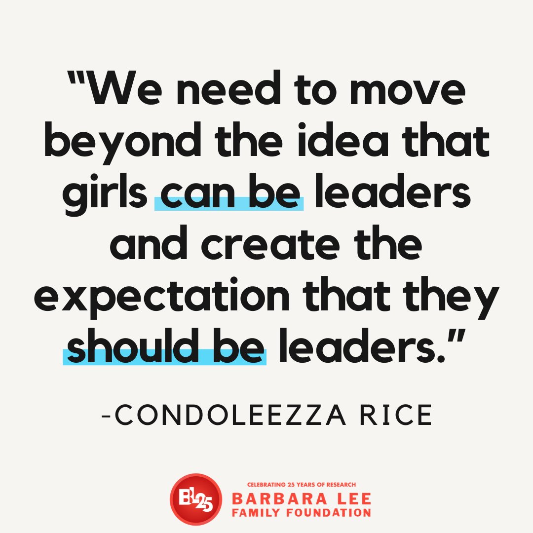 It's time to set high standards and empower women to lead boldly! #EmpowerGirls