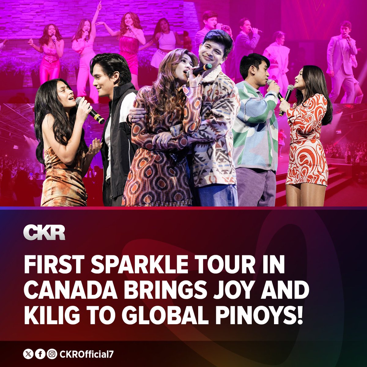 KapusoCrave's tweet photo. Kauna-unahang Sparkle tour sa Canada, nagpasaya at nagpakilig sa ating global Pinoys! 😻🫶

Headlined by @Sparkle_GMA's biggest loveteams, Julie Anne San Jose and Rayver Cruz, Barbie Forteza and David Licauco, and Bianca Umali and Ruru Madrid, the Sparkle tour in Canada was jam-packed as global Pinoys flocked the event to witness their overflowing chemistry and world-class talent.

Abangan ang mga susunod pang Sparkle tour, Kapuso abroad! 💥

#SparkleGoesToCanada
