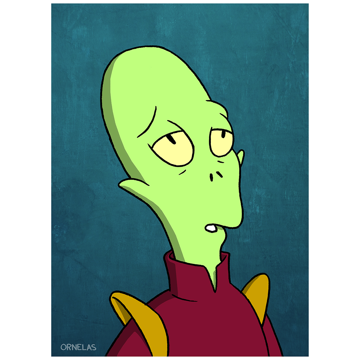 slurmo's tweet photo. *sigh* Kif the Amphibiosan for Day 8 of #10daysofAlienSpecies !
#BuyOrnelasArt #commissionsopen #comicbooks #comix #supportlocalartists #shopsmall #supportindieartists #alienspecies #kifkroker #futurama https://t.co/z9N0aaFRM1