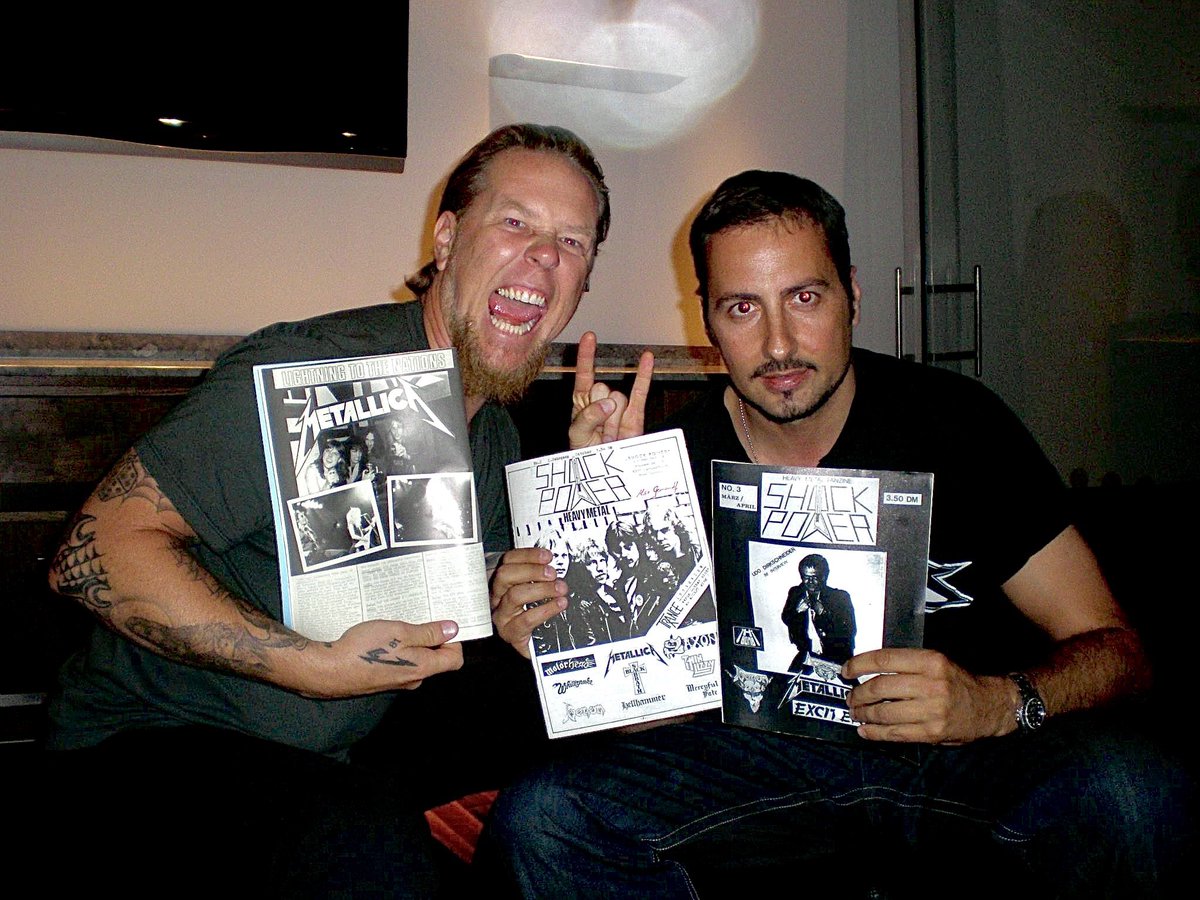 The Het. # @Metallica # with my 80s HM fanzine #ShockPower