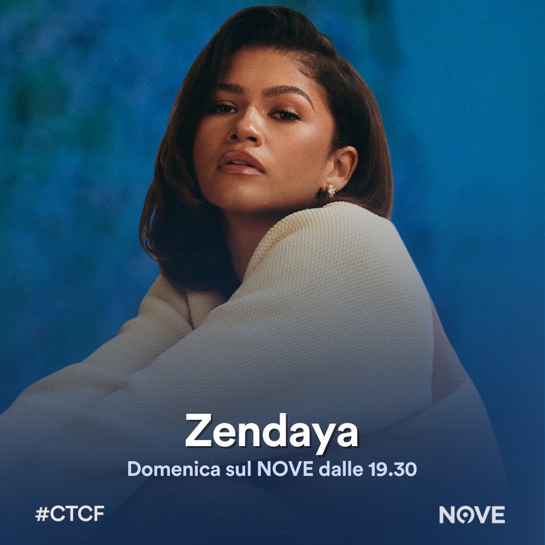 Questa domenica lo studio di #CTCF sarà illuminato da: - @zendaya, una delle interpreti più iconiche del panorama mondiale contemporaneo, straordinaria star di Dune, della trilogia di Spider-Man e vincitrice di due Emmy e un Golden Globe.