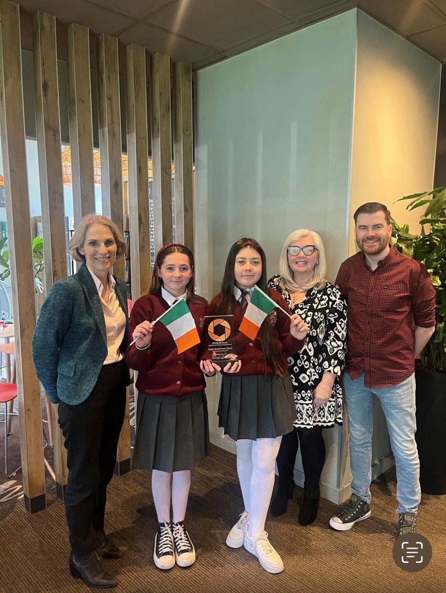 Two teachers and two pupils from Corpus Christi National School, Moyross, Limerick, collected their award for innovative school history projects from Histolab in Strasbourg on Friday.

A great opportunity for Ireland to showcase innovation in teaching and learning.
