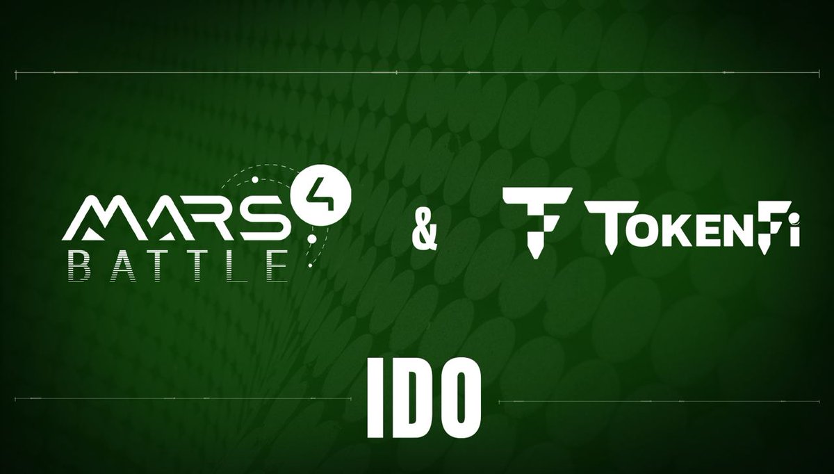 MARTIANS, PREPARE FOR LIFT-OFF! 🔥

We are thrilled to announce that Mars Battle launches its Initial DEX Offering (IDO) on the @tokenfi platform.

This partnership will utilize TokenFi's robust features to amplify Mars Battle's impact in the gaming sector. 🤝

Participate now:…