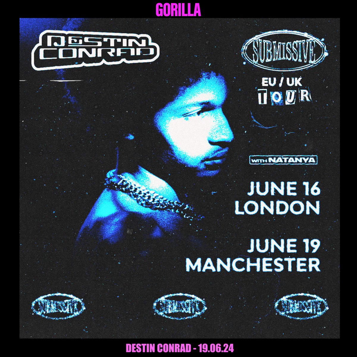 NEW | @destinCONRAD The American R'N'B singer form Florida comes to the UK this June. 19th June 2024 Tickets on sale Friday 12th April at 10am!