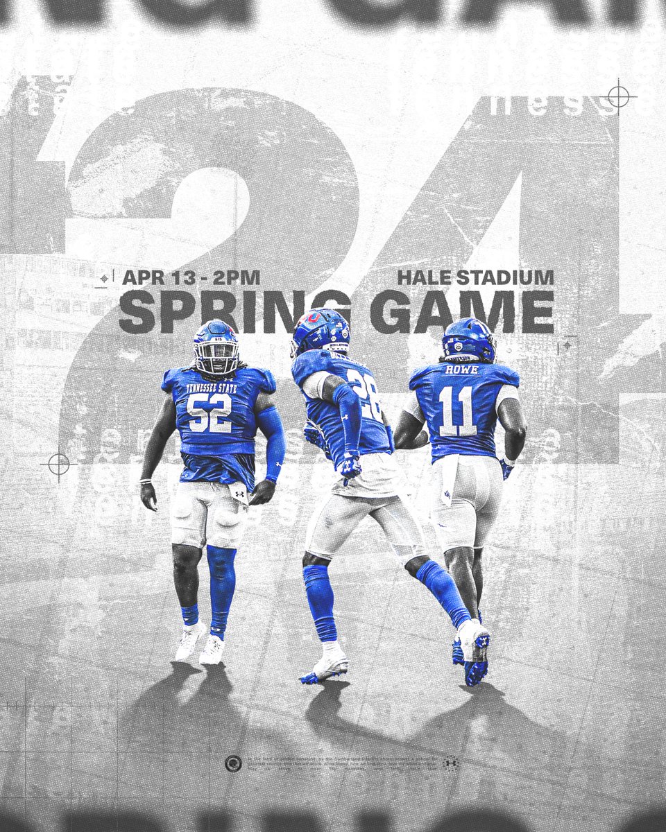 It’s almost time. 2024 Spring Game ‼️ 🗓️ Saturday, April 13th 🕐 Legends Game 12:00 PM ⏰ Blue & White Spring Game 2:00 PM 🏟️ Hale Stadium #RoarCity x #GUTS