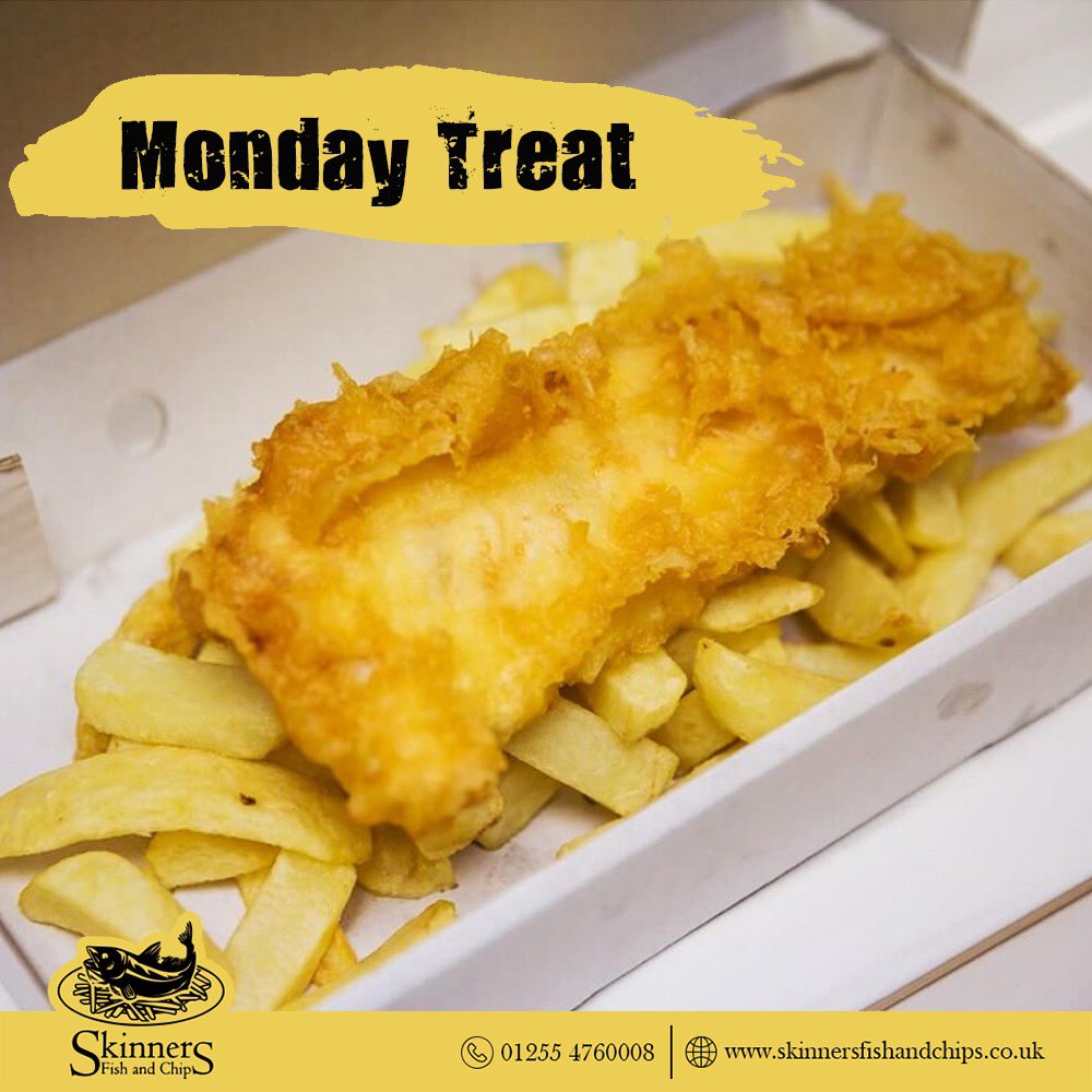 Monday Treat!

Call us or order online at skinnersfishandchips.co.uk

#fishandchips #fishandchipsclacton #foodie #clacton #food #chips #bestfishandchips #callandcollect #clactononsea