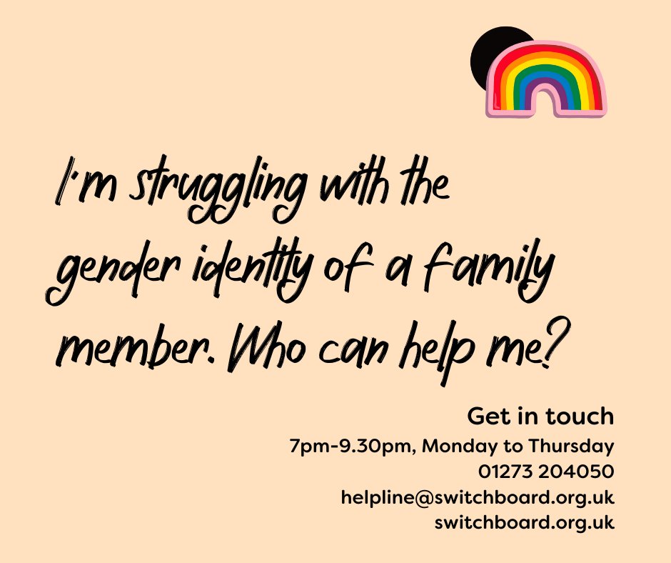 ➡️ We're here for the family and friends of LGBTQ+ people, not just LGBTQ+ people themselves. 👉🏽 So please reach out to us if you need our help. 🗣️ You can talk to us anonymously and in confidence - and we'll never judge you. ❤️ We're here if you need us. #YouAreNotAlone