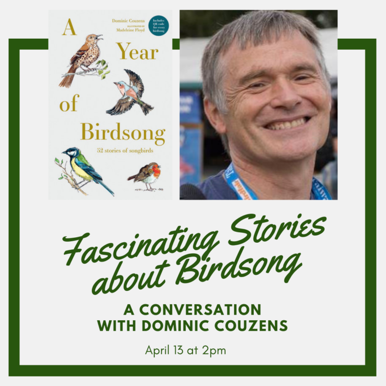@ThoreauFarm & @ThoreauSociety host bestselling #nature #writer @DominicCouzens re: A YEAR OF BIRDSONG (@BatsfordBooks). Great #book for April's #MassBookReadingChallenge! Free/virtual: ow.ly/nShR50R9kqz #birds #CenterForTheBook @MassLibAssoc @mblclibraries @NEIBAbooks