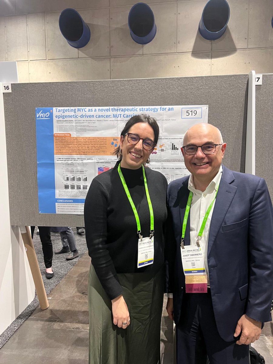 #CCE Chairperson @TaberneroJosep & CSO @FJCarmonas from @VHIO are attending #AACR24 @AACR. They've been enjoying amazing talks, poster sessions, and fruitful meetings with different stakeholders about potential collaborations. They also met with Carmen Escudero #SummSchool23