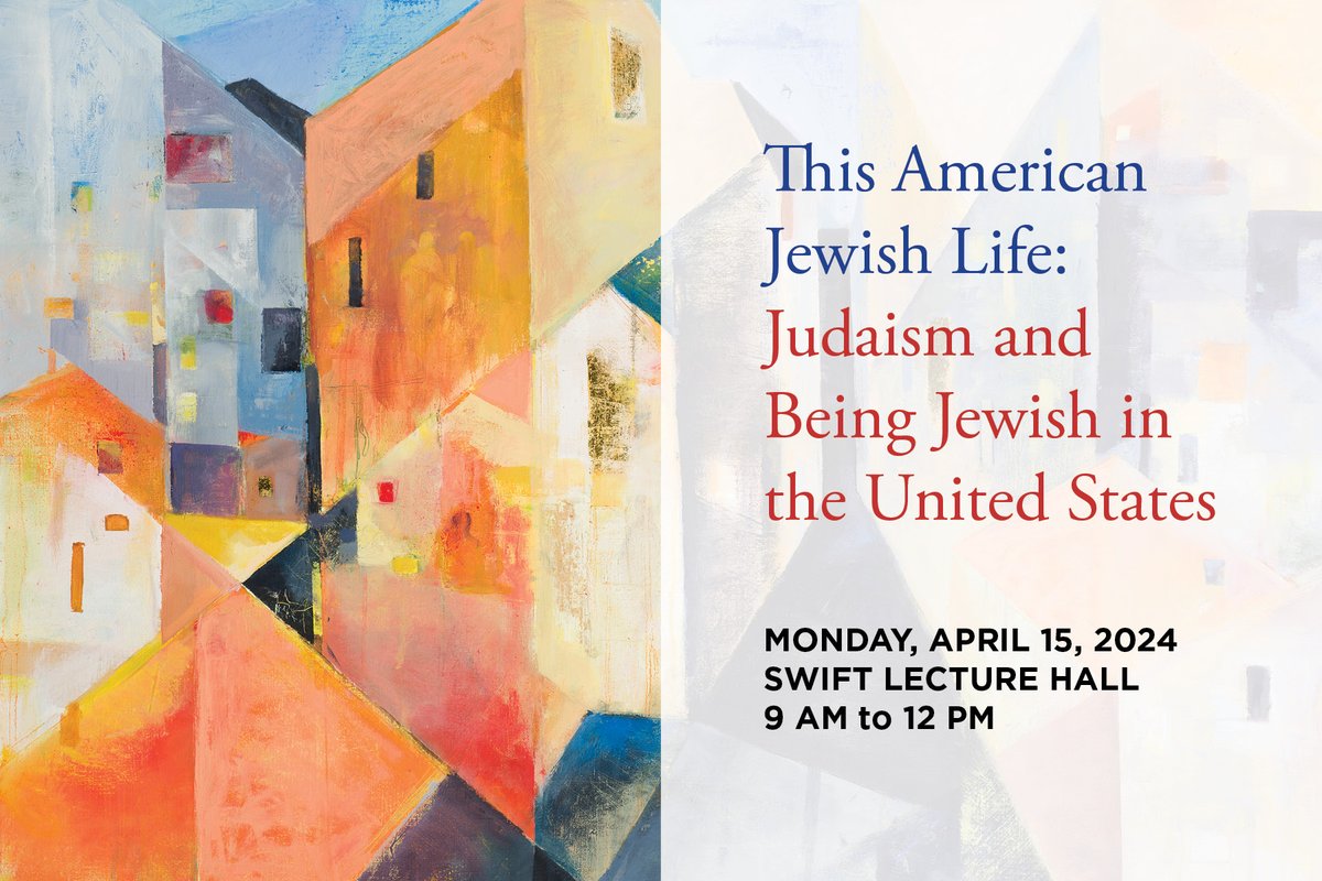 NEXT WEEK! Join @MartyCenter for 'This American Jewish Life: Judaism and Being Jewish in the United States,' created in partnership with the Greenberg Center for Jewish Studies. Learn more and RSVP here: martycenter.org/events/reflect… Artwork: 'Iberlebn' by Carol Neiger
