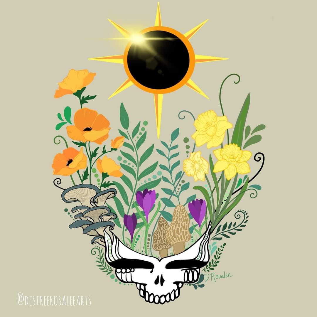 Well everybody's dancin' in a ring around the sun Nobody's finished, we ain't even begun. So take off your shoes, child, and take off your hat. Try on your wings and find out where it's at. #Eclipse #Eclipse2024 #gratefuldead #RingAroundTheSun
