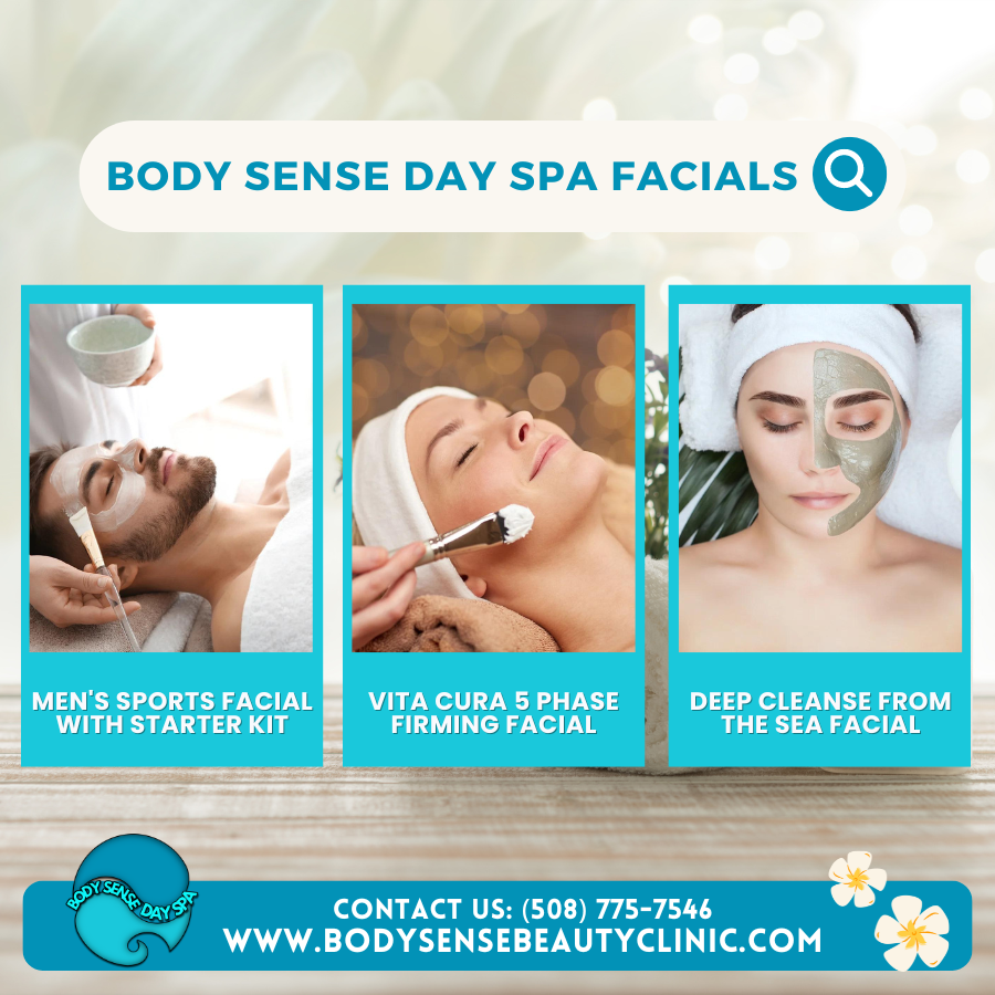 Choose from a range of facials including our men's Sports Facial, the Vita Cura 5 Phase Firming Facial, and the Deep Cleanse From The Sea Facial. Our facials are personalized to fit your unique needs.

bit.ly/36OwjL0

#BodySenseDaySpa #Facials #CustomizedSkincare