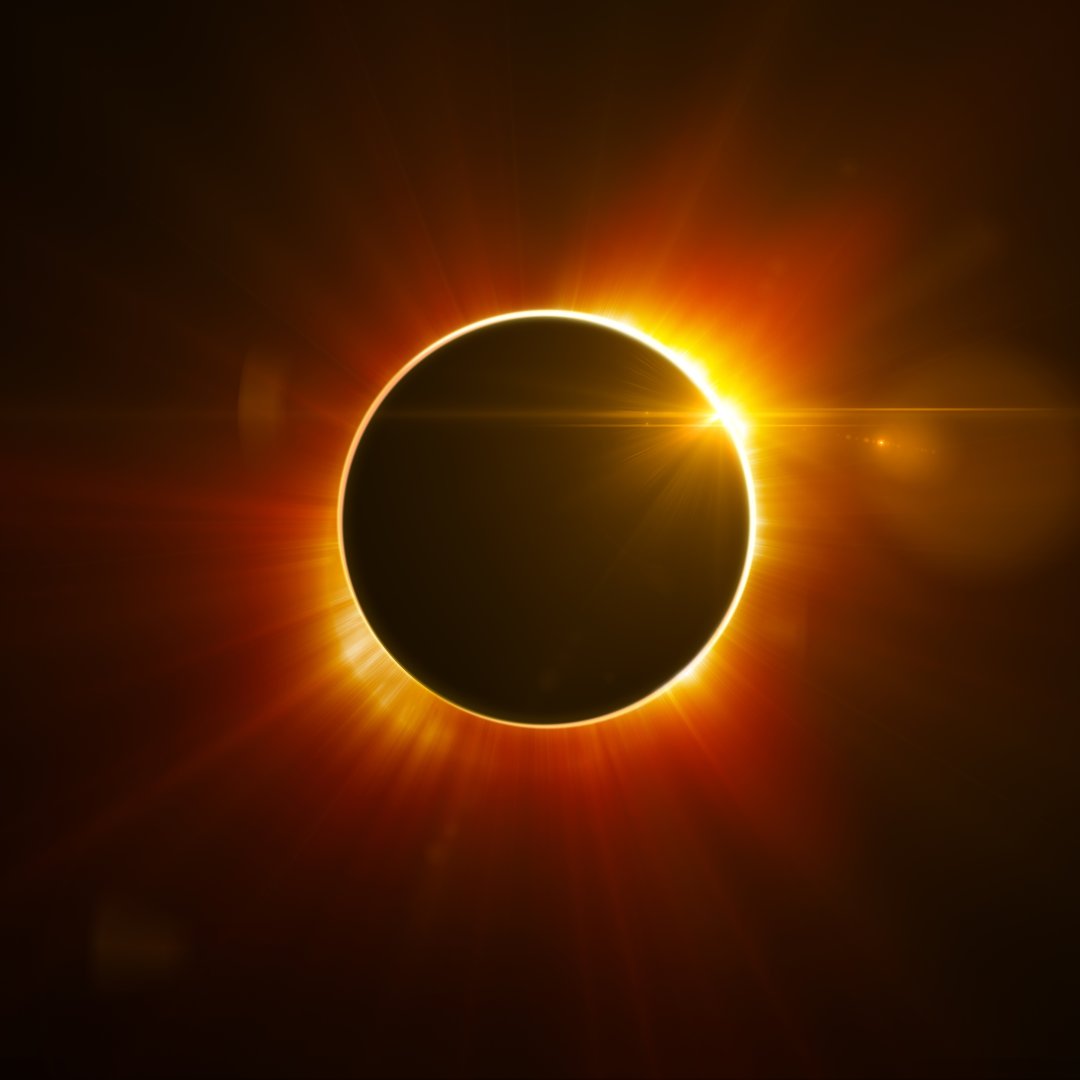 Today, a total solar eclipse will travel across Mexico, the US, and Canada. If you're lucky enough to be in the path of totality, you'll witness the sun being completely blocked by the moon, creating an incredible nighttime experience during the day! hubs.la/Q02rlPVy0