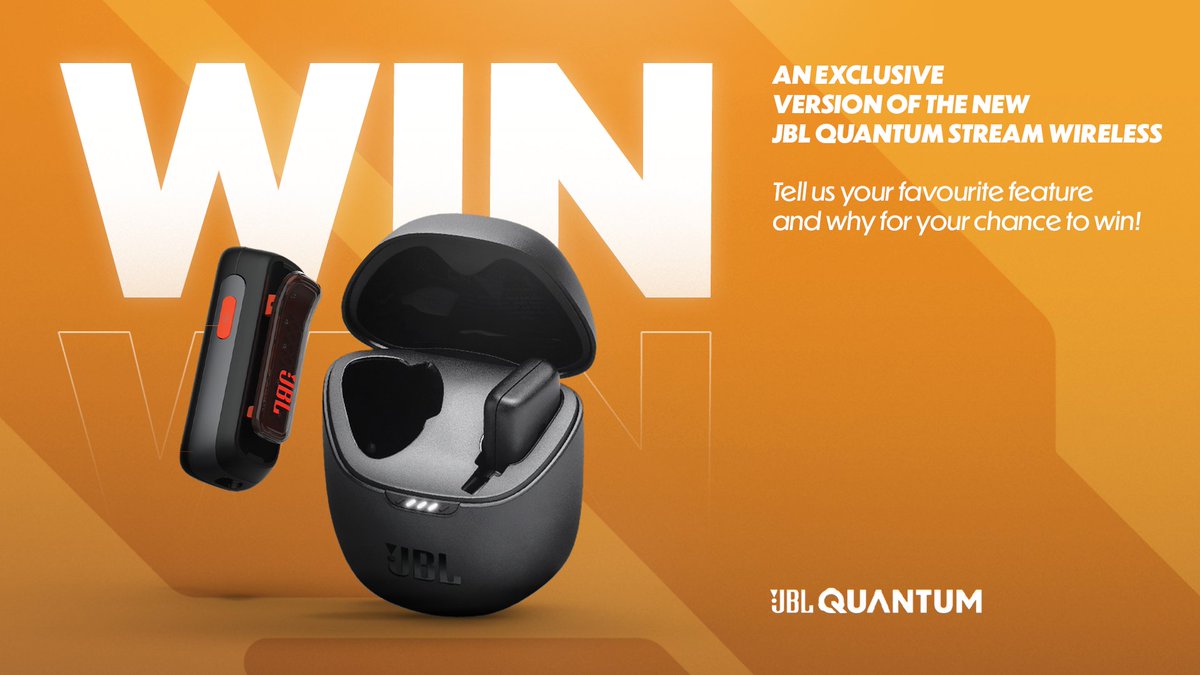 Want a Special Edition version of the JBL Quantum Stream Wireless mic? Retweet, follow & @JBLQuantum then tell us in the comments what your favourite feature of the JBL Quantum Stream Wireless is and why for a chance to win! 🎙️🧡 Open until April 12th 6pm CEST - T&C's below!