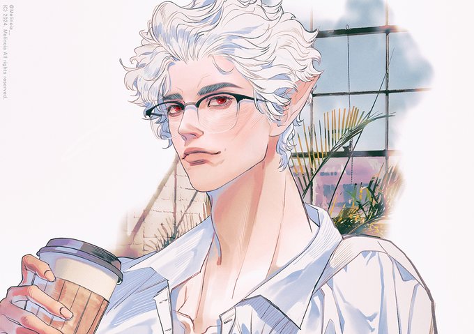 「white hair window」 illustration images(Latest)｜3pages