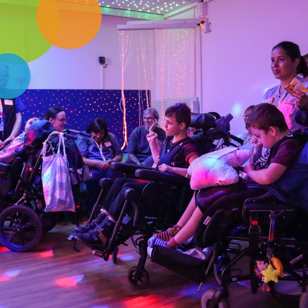 We had so much fun at Preston's party in the multisensory room! Everyone took part in the dance-off, listening to some fantastic tunes! Thanks Preston! 🌈 #RainbowsHospice