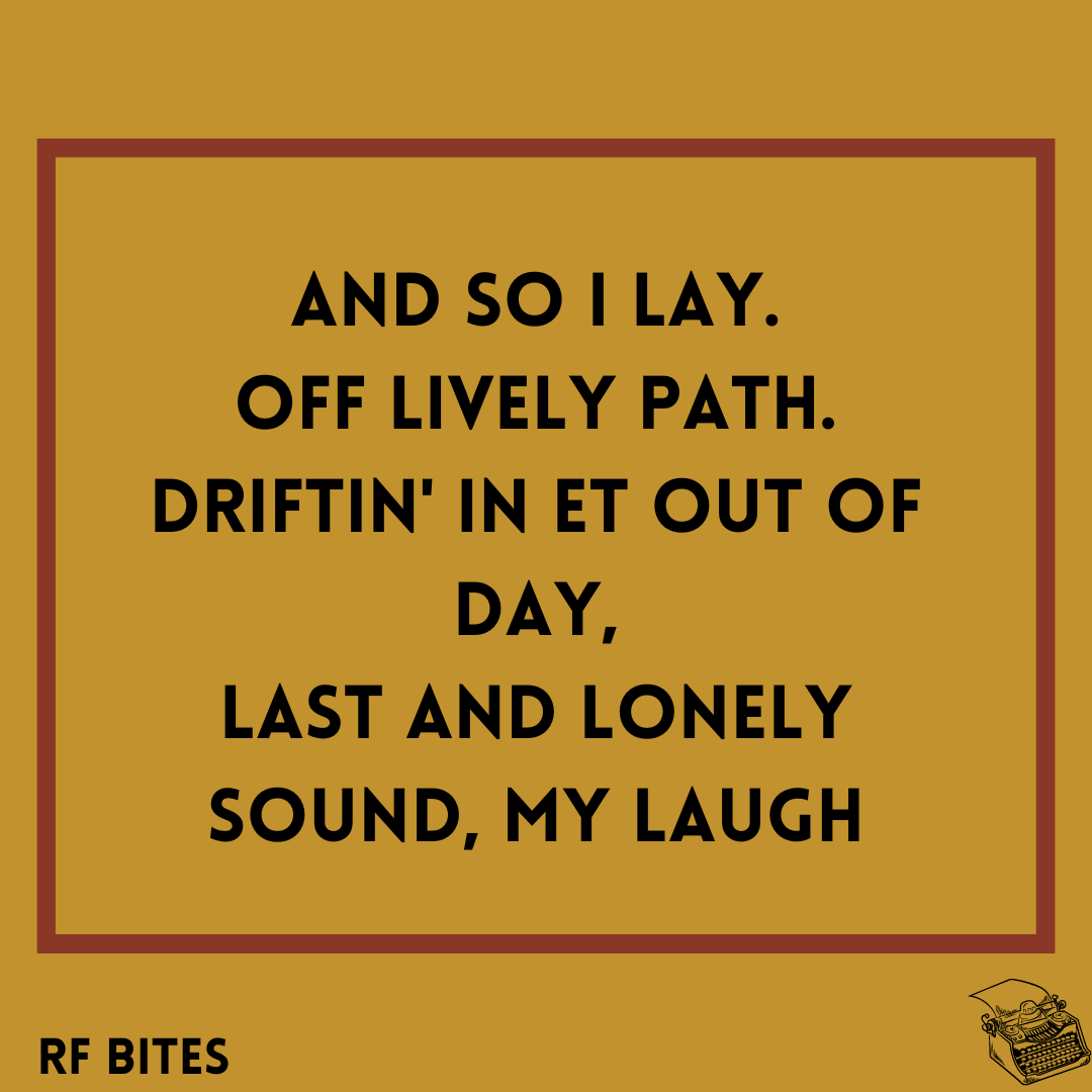 Just a few more hours until the moon comes between Earth and the sun, plunging us into darkness in the middle of the day. If you like that kind of thing, you know, darkness, you will love 'And so I lay' a poem by David Henderson. You can check it out on Sunday!