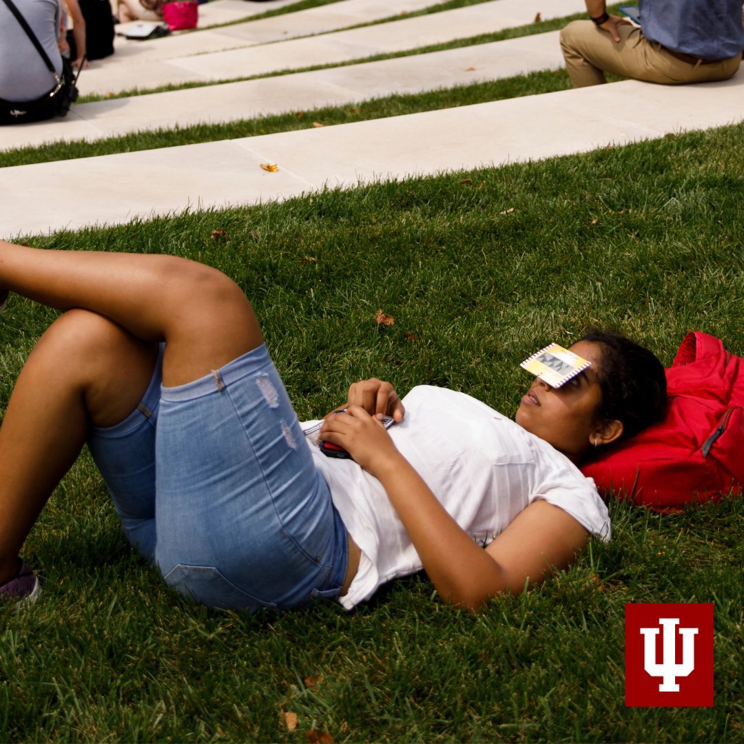 Get ready to see the eclipse with IU! Today, multiple IU campuses are in the line of totality for the eclipse. Find out about safety, events, news, and more at the link provided! 🌑 buff.ly/3U4uEKZ