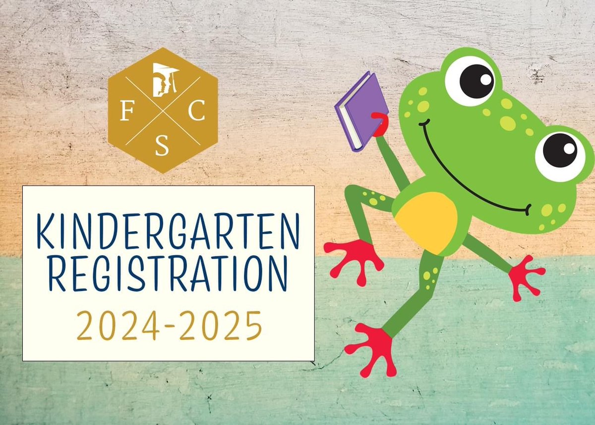 Don't frog-et 🐸to register your 24-25 Kindergarten student! Visit ow.ly/9TT250QKtqo