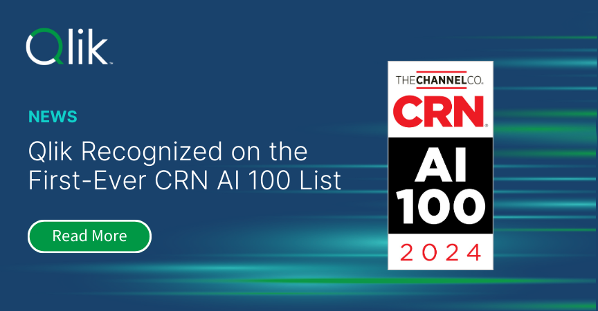 Big news: Qlik has been named to the first-ever @CRN #AI 100 list for 2024! 🎉 We're proud to be recognized for our commitment to innovation and our dedication to leveraging AI in every part of Qlik. Read more about it here: bit.ly/3UbtlKl #CRNAI100 @TheChannelCo