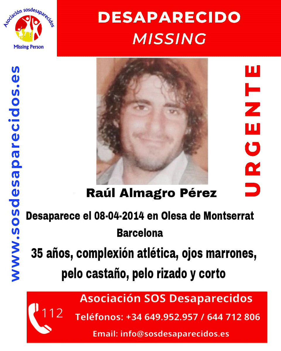 🆘 DESAPARECIDO 10 años sin Raúl #desaparecido #sosdesaparecidos #Missing #España Síguenos @sosdesaparecido