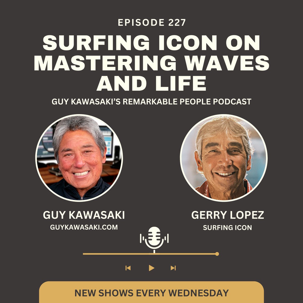 🌊 Mr. Pipeline shares life lessons from an iconic surfing career. Tune in to Gerry Lopez on Remarkable People: bit.ly/4ajZe8U