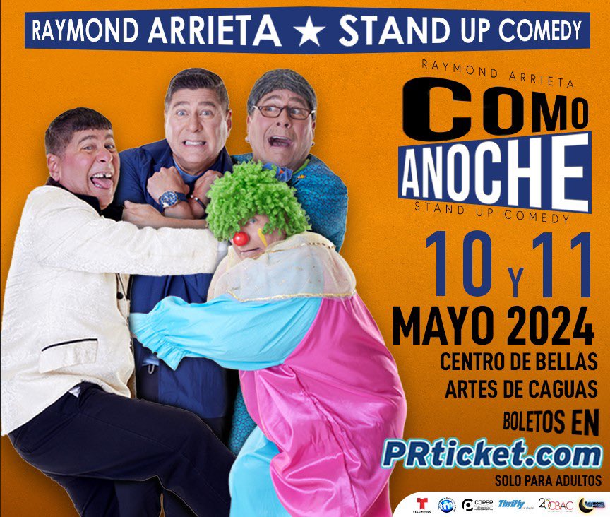 El Primo , Plinia y Trompetilla .. Esto es una locura. Como Anoche 10 y 11 de Mayo Bellas Artes de Caguas 🎟️ en @PRtickets