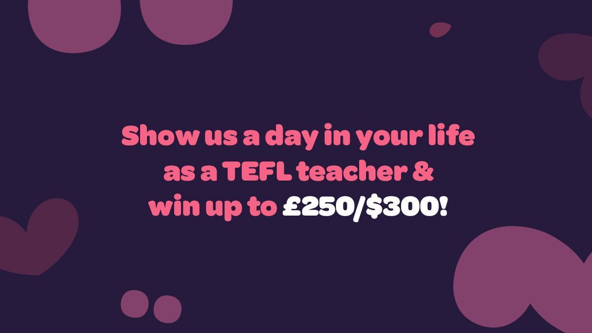 We want to see where TEFL has taken you 🌍 

For the chance to win up to £250/$300, submit a video that shows us a day in your life as a TEFL teacher. The deadline for submissions is April 30th. 

🔗 Find out more here: buff.ly/3xpf57

#Competition #TEFL #TeachAbroad