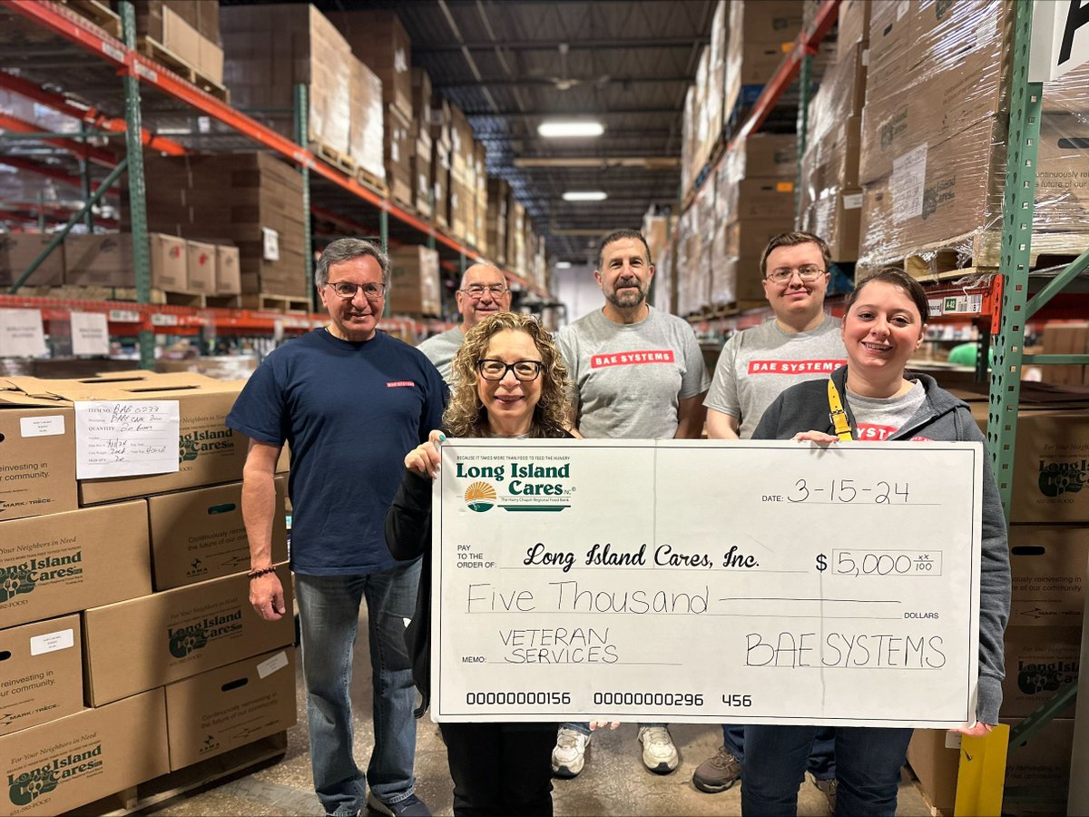 Big thanks to @BAESystemsInc for their generous $5,000 Community Impact Grant supporting our veteran services! This contribution will make a significant difference in the lives of our veterans. #CommunityImpact #VeteranSupport