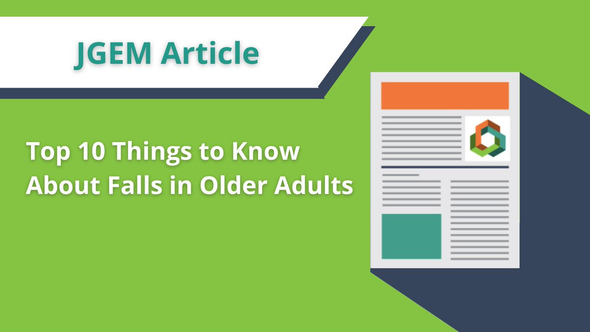 Assessing falls among the older adults in the ED can be challenging, but EDs have the opportunity to intervene & prevent recurrent falls. This @JGEM_AAH article outlines the top 10 considerations: gedcollaborative.com/jgem/top-10-th…