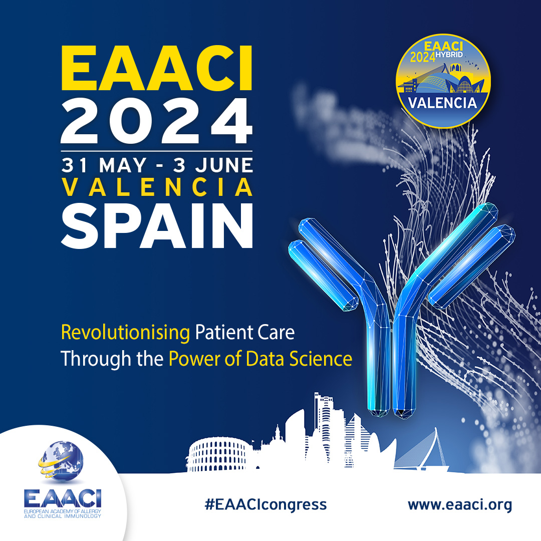 Dear Juniors! The Annual Congress #EAACI2024 will be held on 31 May-3 June 2024 at Valencia. Learn more about the scientific topic and the event by clicking here: 🔗eaaci.org/events_congres…