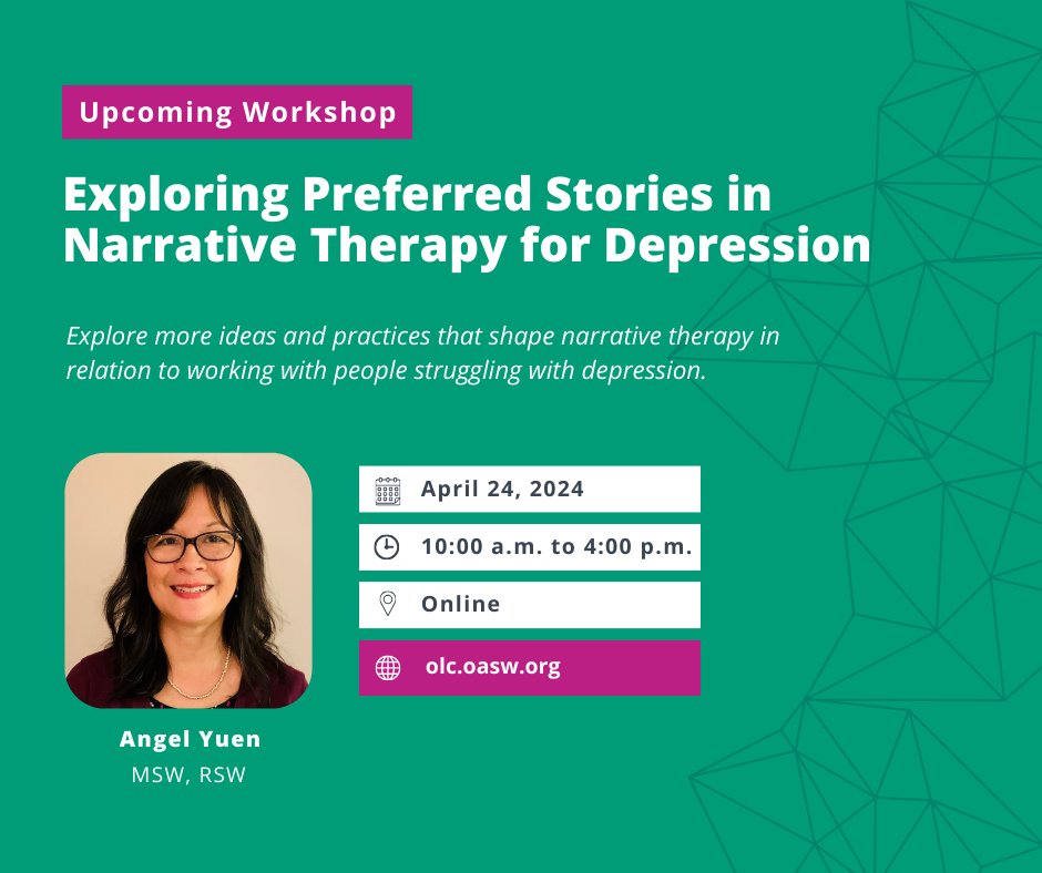 💡 #DYK? Women are twice as likely to experience depression. 📚 Join our workshop on #NarrativeTherapy to explore empowering approaches to help women and others lend their own words and meaning to a diagnosis of depression, for impactful results. 👇 gifttool.com/registrar/Show…