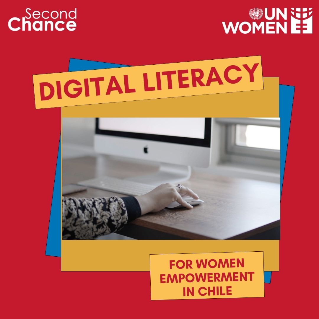 In 2023, the Second Chance program in Chile, #TuOportunidad, launched a digital education pilot with partners to empower women in tech through virtual workshops (on cybersecurity, AI, and trends.) Read more: tinyurl.com/yc7dykb2 #SCEProgram #ONUmujeres Photo: UN Women/CVA