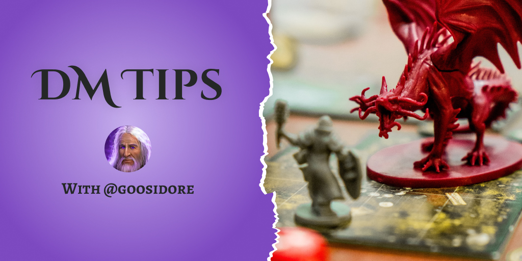 goosidore's tweet photo. 🐉 Struggling with campaign writer's block? Try the "3-Word Method": Pick 3 random words and craft a scenario around them.
Share your 3 words and the scenario you imagine!
#TTRPGTips https://t.co/F6caqSoOBR